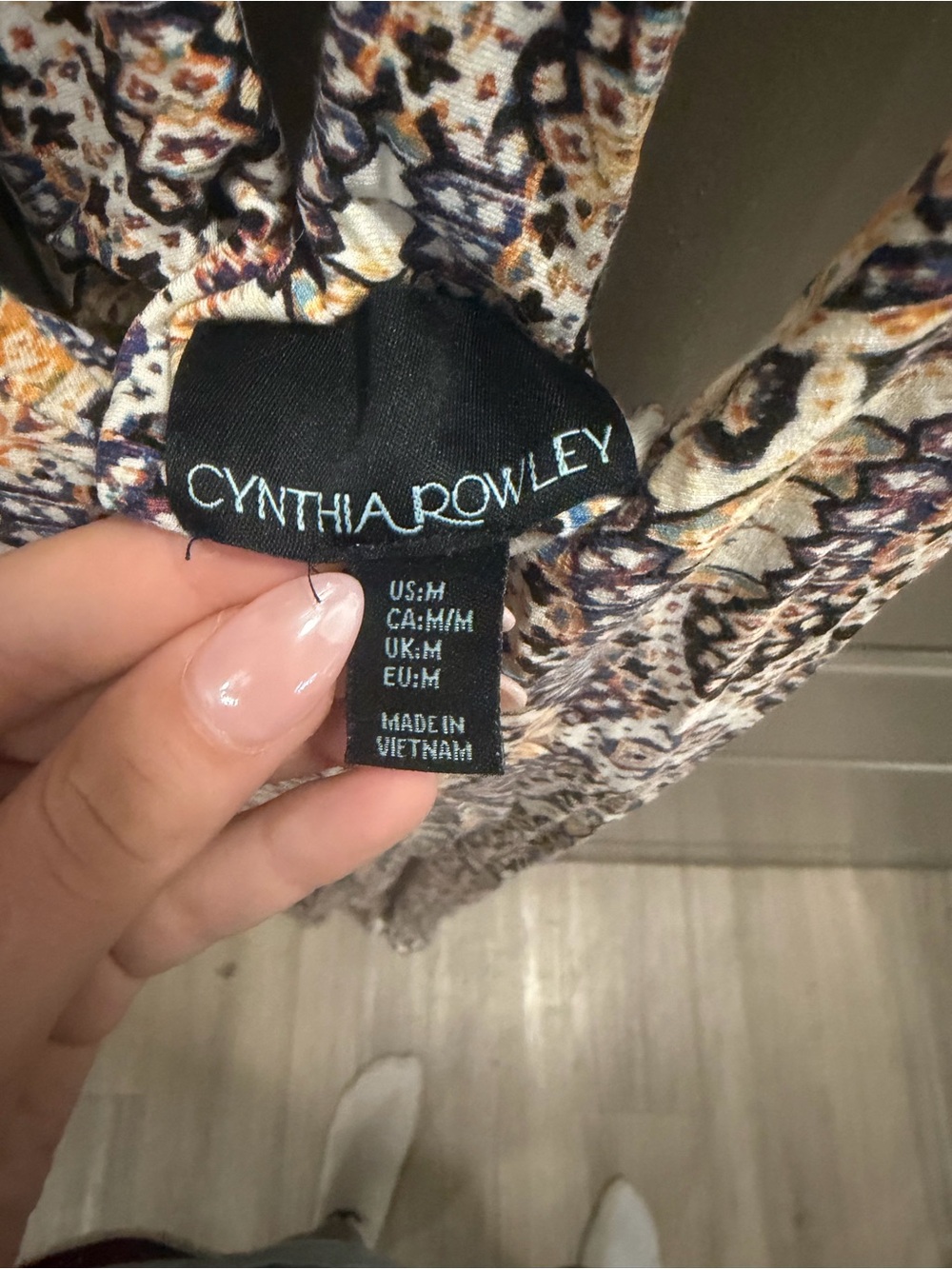 Cynthia Rowley Strappy Maxi Dress with Multicolor Print - Picture 3 of 3